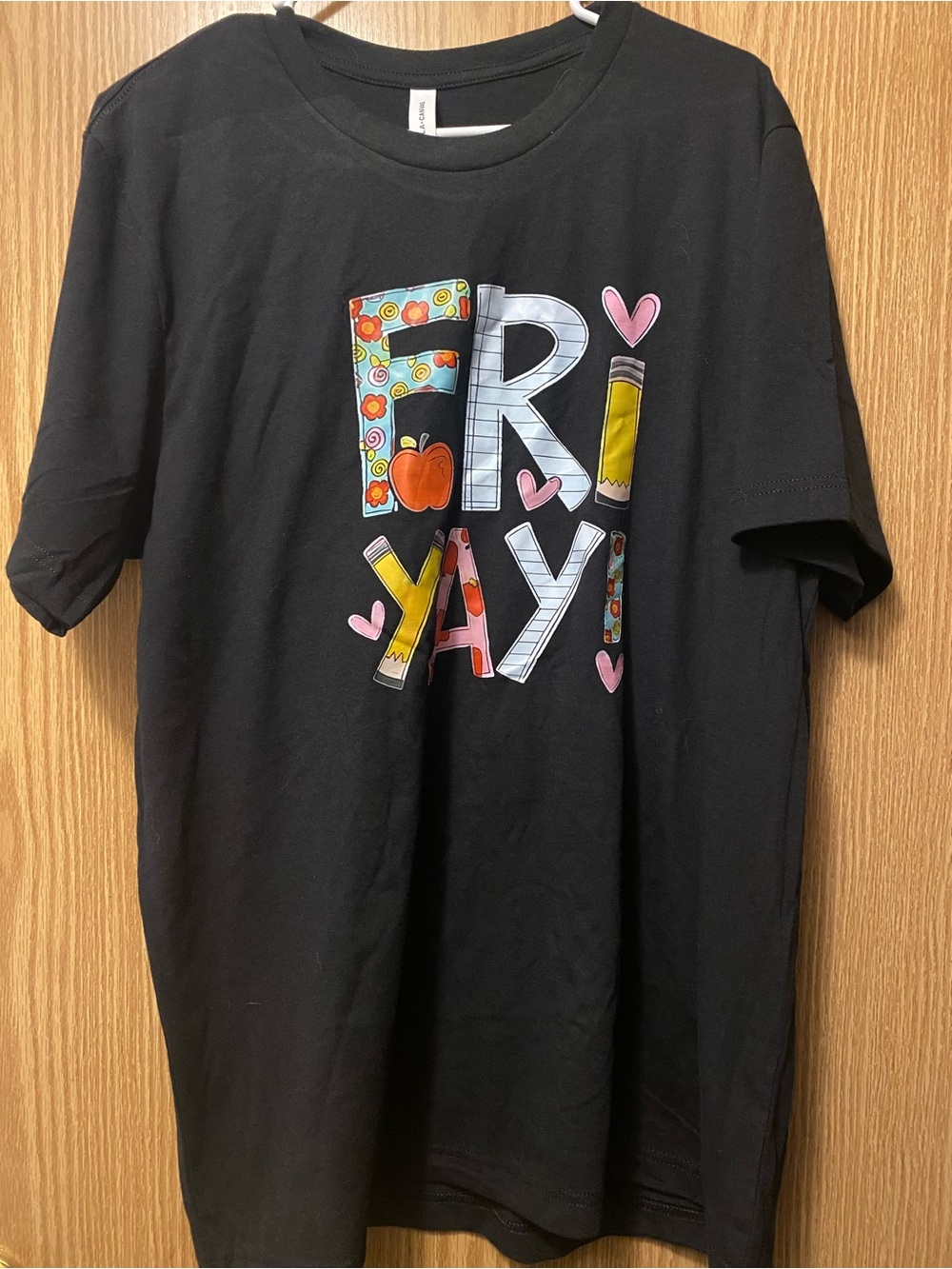 Black Friday' Graphic Tee with Colorful Lettering
